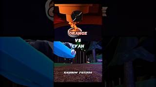 Orange vs Cyan (rainbow friends) Roblox #rainbowfriends #rainbowfriendschapter2 #roblox