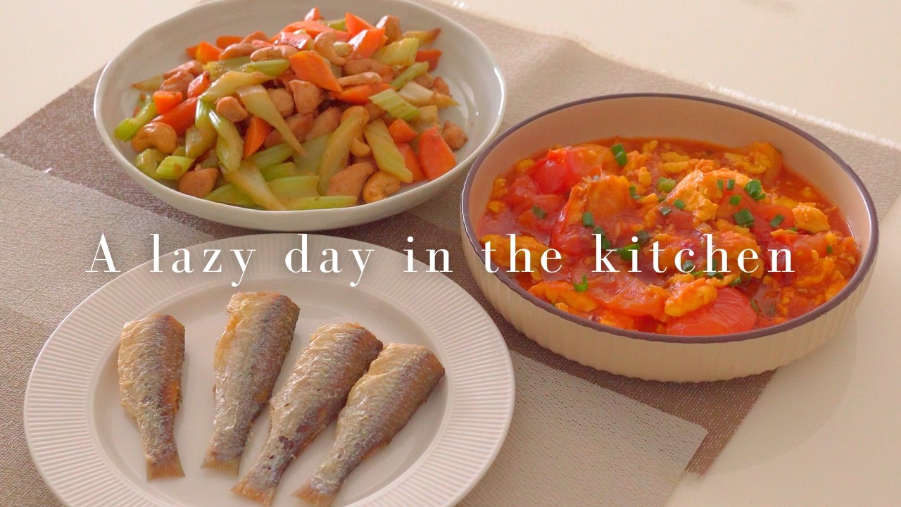 I'm Lazy but I Want to Eat Well | 3 Quick Dishes 🥗 Cook in 30 mins ⏰ | Study Korean 🇰🇷 | Homecooking