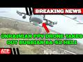 BREAKING: Ukrainian FPV Drone Takes Out Russian Ka-52 Attack Helicopter. Captured on Video!