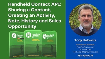 Handheld Contact API: Sharing a Contact, Creating an Activity, Note, History and Sales Opportunity