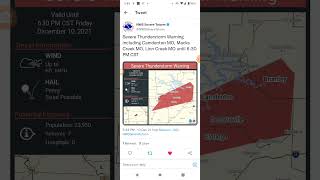 Camdenton, Missouri Severe Thunderstorm 12-10-21