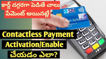 Contactless Payment with SBI ATM card | How to Enable NFC Contactless payment option in online