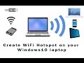 How to create "Hotspot with laptop"