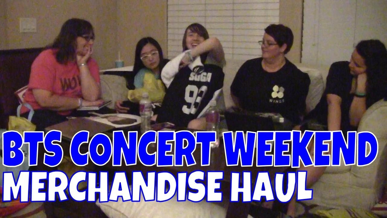 BTS Concert Weekend Merchandise Haul - YouTube