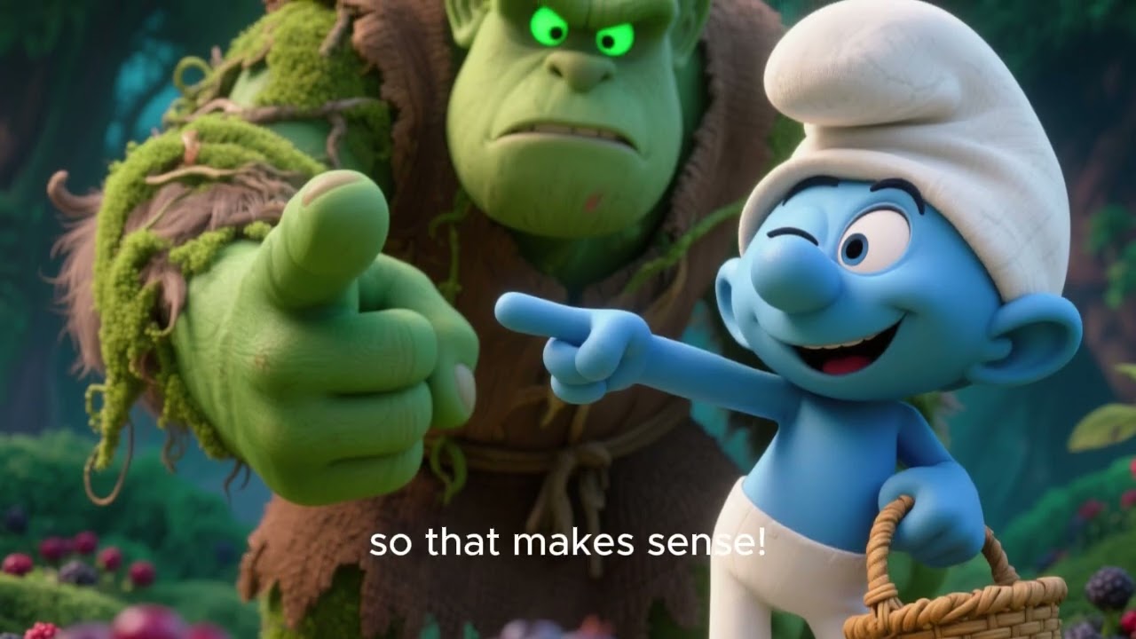 The little Smurf in Shalashbil’s grasp