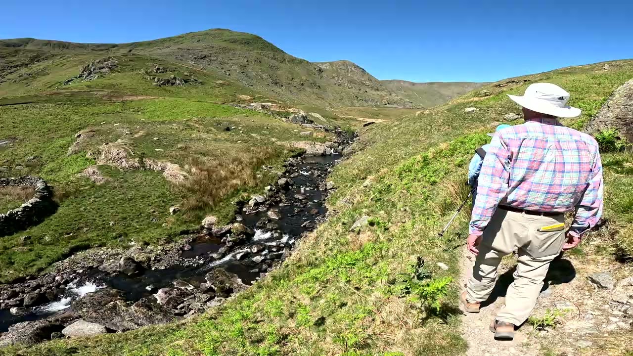 Lake District National Park. Kentmere Valley Walk to the Reservoir on a glorious sunny day