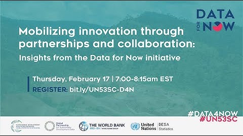 Insights From the Data for Now Initiative | UNSC 2022 side event