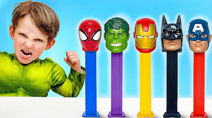 Kids turn into superheroes - Funny toy stories for kids