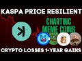 Kaspa Defies Market Crash💪 Master Class In📈 🐸 Charting Memecoins