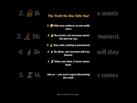 5 Harsh Truths
