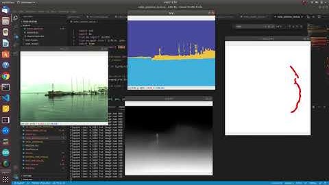 RGB camera and deep learning based LIDAR system using image segmentation and depth estimation