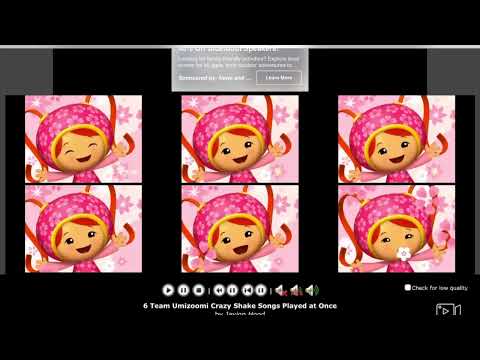 6 team umizoomi crazy shake songs played at once