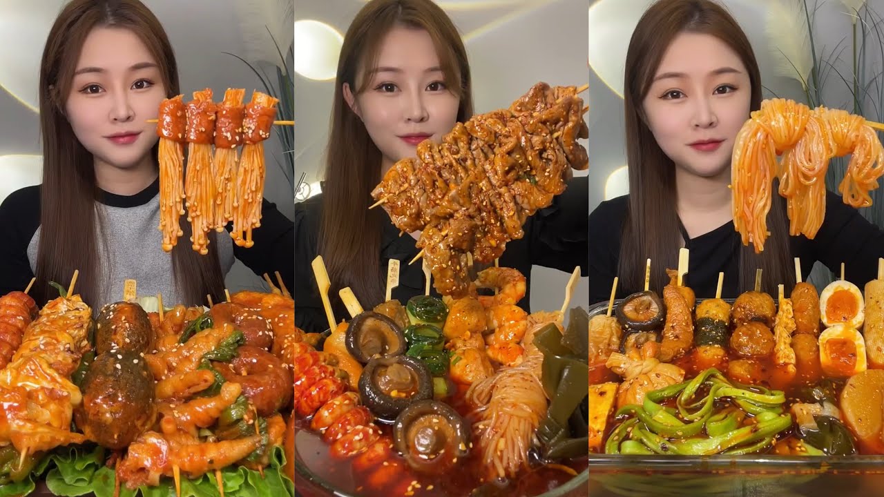 Chinese Food Asmr/ Mukbang Eating Show | Soslu Çin Yemekleri Yeme🌶 🥵😋