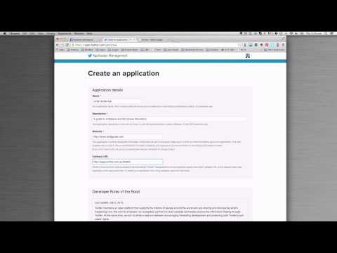 How to set up the Twitter API