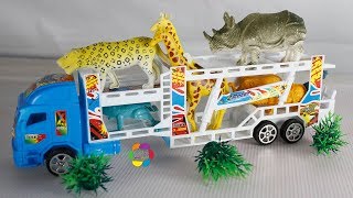 لعبة سيارة نقل الحيوانات الضخمة للاطفال العاب السباقات والشاحنات للبنات والاولاد animal car toy screenshot 1