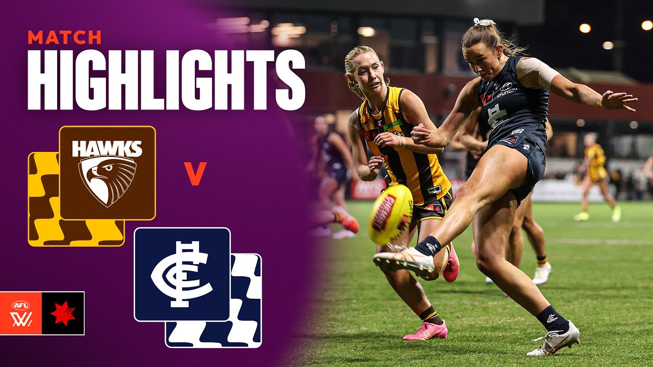 Hawthorn v Carlton Highlights | Round 2, 2025 | AFLW