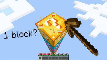Minecraft UHC but you only get 1 Lucky Block...