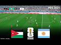 JORDAN vs ARGENTINA | FIFA World Cup 2026 | 27 June 2026 | Live SIMULATION PES 2021 Gameplay