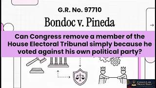 Bondoc vs Pineda GR. No. 97710