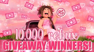10,000 ROBUX giveaway WINNERS! || mxddsie ♡