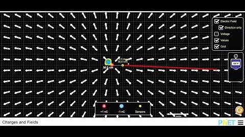 Measuring the Electric Field with Distance Using PhET Simulation