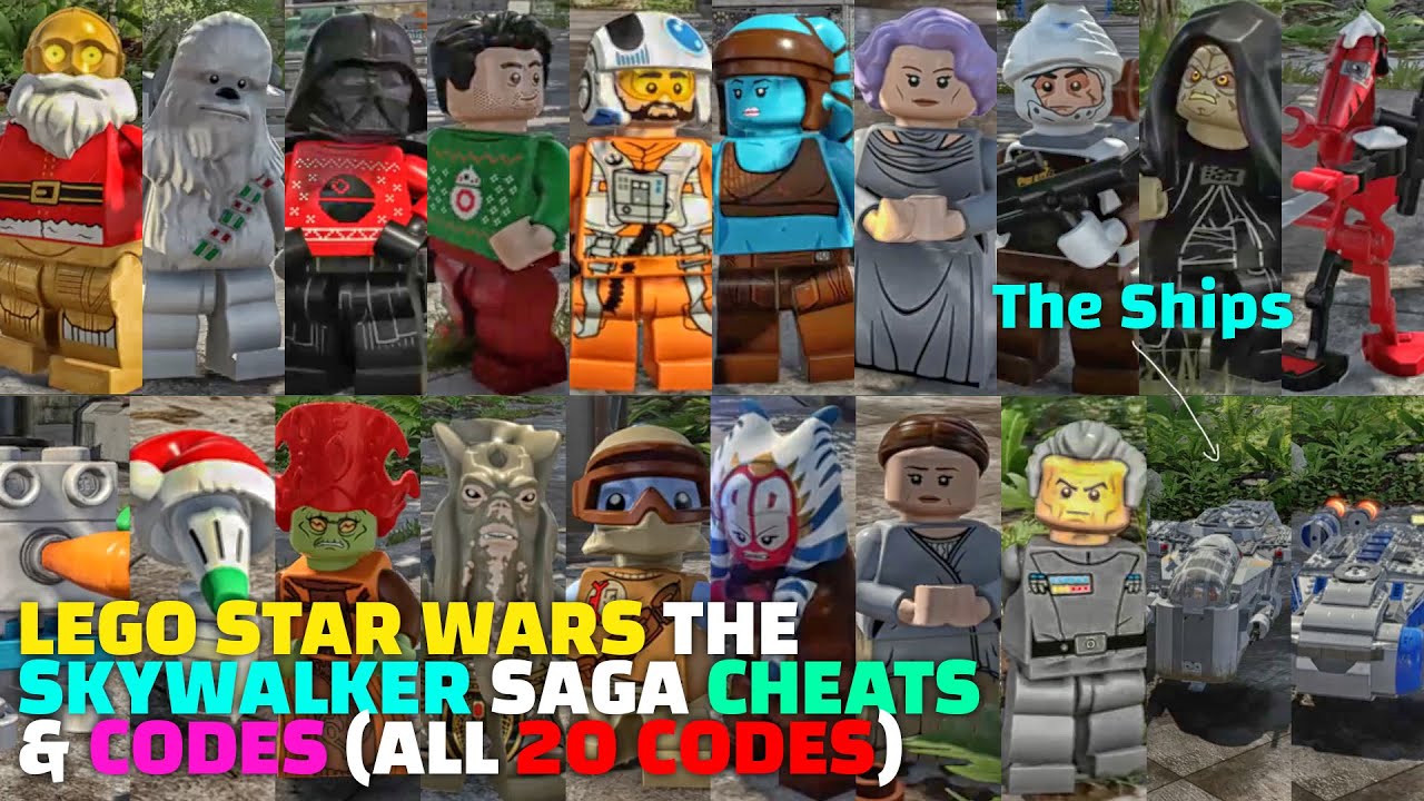 All Character, Ship Codes For Lego Star Wars The Skywalker Saga