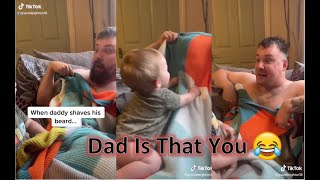 Baby React To Dad Shaving Beard TikTok Compilation / ردة فعل الطفل عندما يرى والده بدون لحية