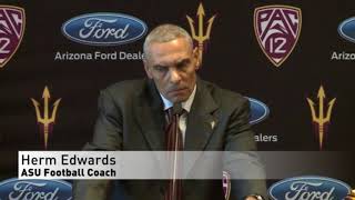 Herm Edwards may be the Sun Devils coach, but he doesn't like devils