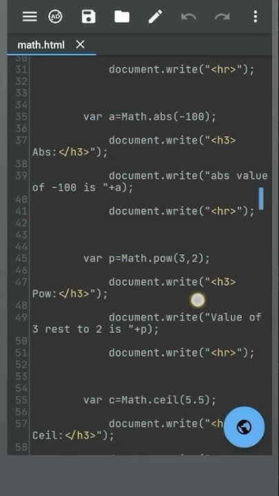 Math function in javascript || Math inbuilt function ||Math object in ...