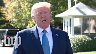 Watch: Trump speaks to reporters as he departs White House ...