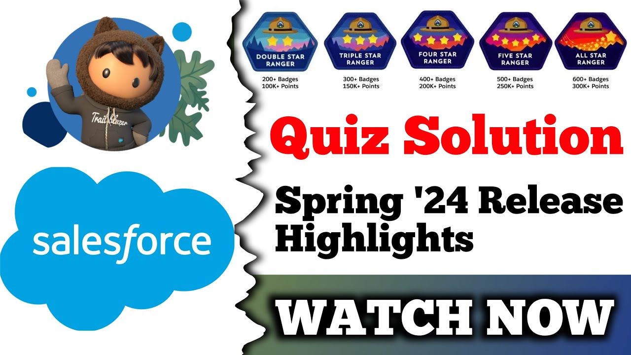 Spring '24 Release Highlights | Salesforce Trailhead | Quiz Solution ...