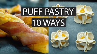 10 different ways of folding puff pastry