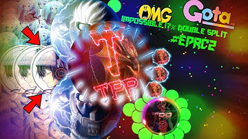 #EPRC2 //❌Gota.io❌ impossible 17% double split//dualagar the biggest double canon reverse ever✅