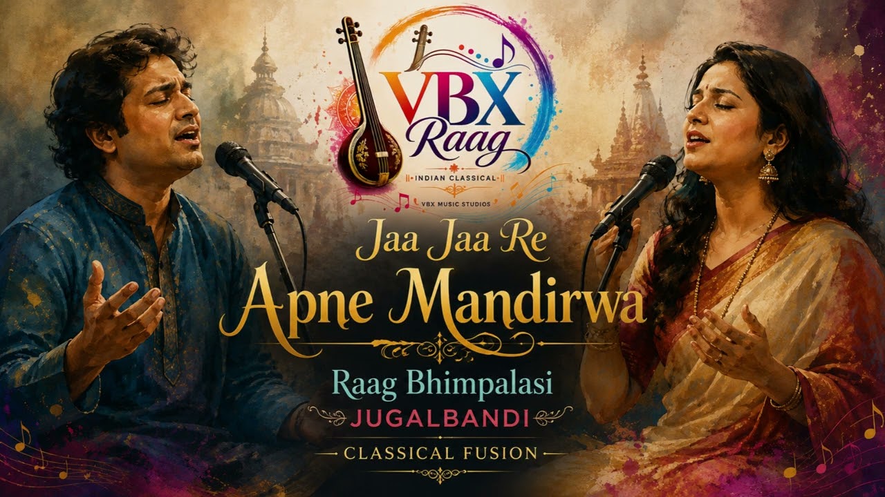 Jaa Jaa Re Apne Mandirwa | Raag Bhimpalasi Jugalbandi | Classical Fusion by VBXRaag
