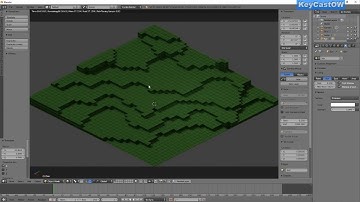 Make an Isometric Outdoor Map for Pathfinder or D&D on Roll20 with Blender using Extrusion technique