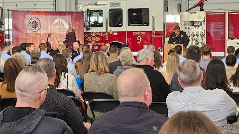 Des Moines Fire Department graduates 101st class of firefighters