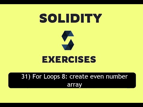 31- For Loops 8: create an even number array