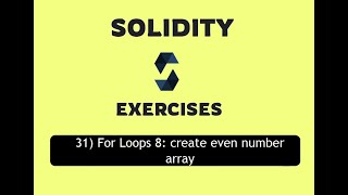 31- For Loops 8: create an even number array