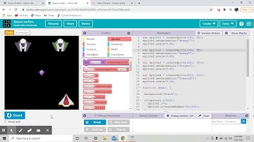 Part: 3 game for space surfers on code.org || Game lab