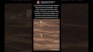 Apache helicopter firing the Spike Anti tank missile