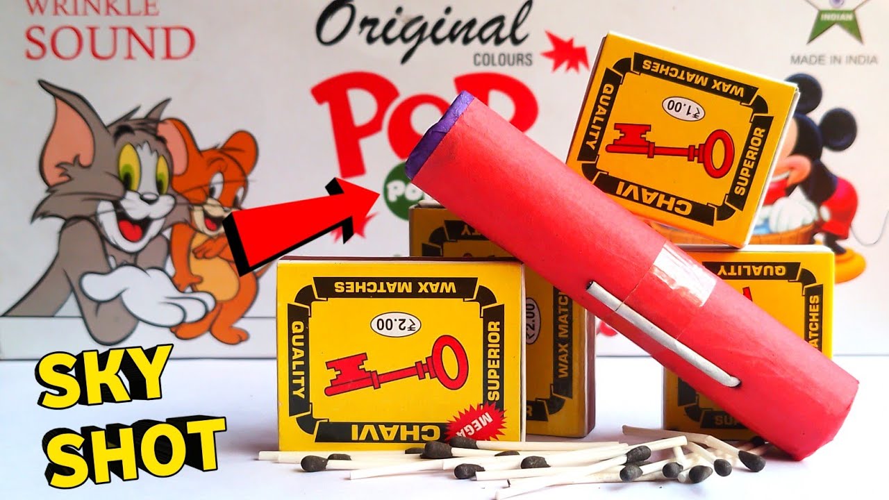 How to make sky shot from matchsticks. 