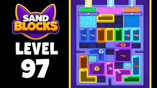 Sand Blocks level 97 walkthrough solution 