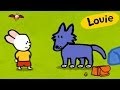 Wolf - Louie draw me a wolf | Learn to draw, cartoon for children