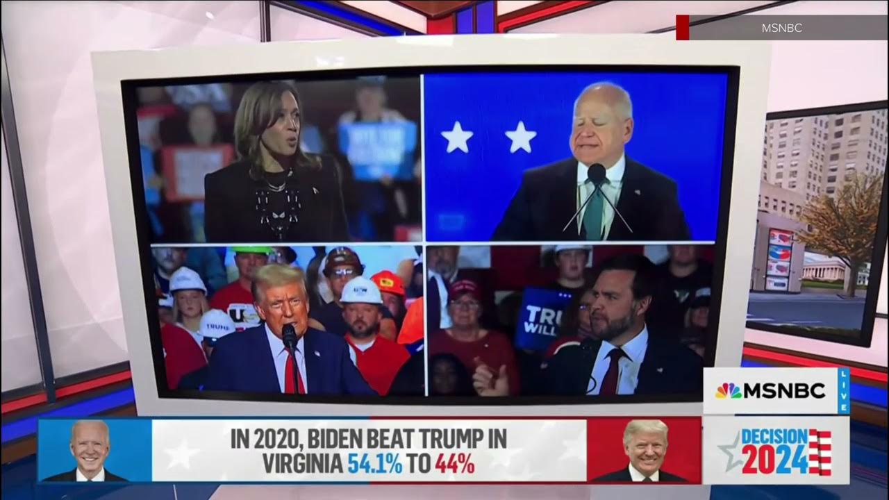 MSNBC 'Decision 2024' election day coverage open YouTube