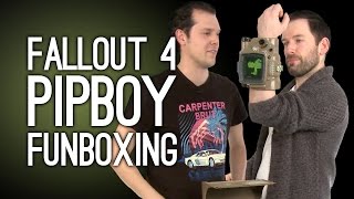 Fallout 4 Pipboy Edition Unboxing With iPhone 6, iPhone 5S - Funboxing(Fallout 4 Pipboy Edition Unboxing: Mike and Andy funbox the Fallout 4 Pipboy that comes in the swish Fallout 4 Pipboy Edition, testing the adjustable phone ..., 2015-11-04T19:29:30.000Z)