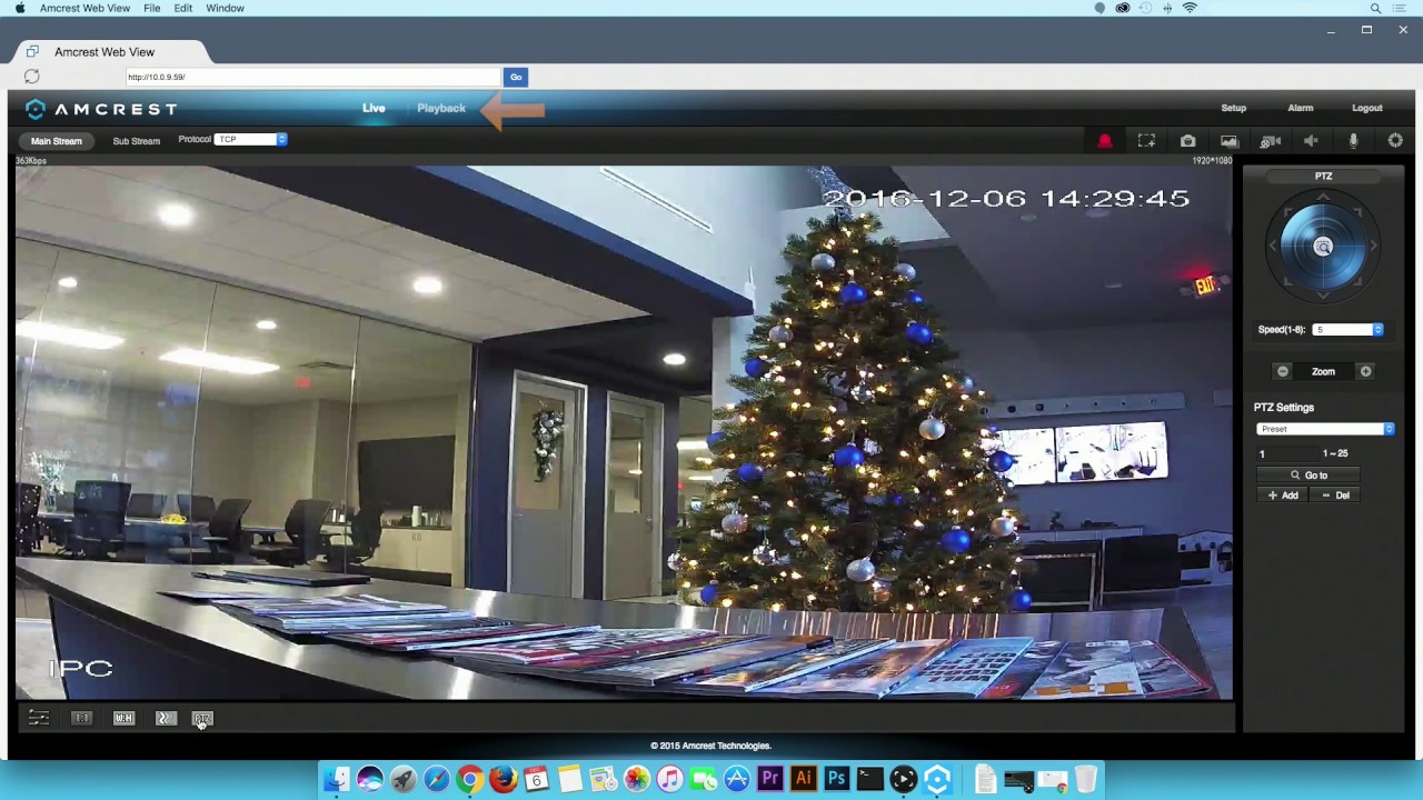 amcrest ip camera web access