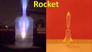 how to make rocket fire and small rocket at home