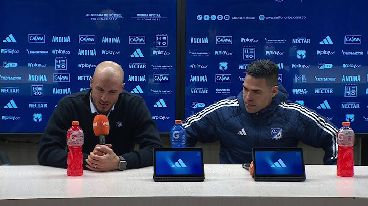 Rueda de prensa de Millonarios tras su partido con Santa Fe