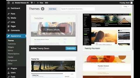 Wordpress 3.8 Tutorial for Beginners Video 7 - Introduction to Themes