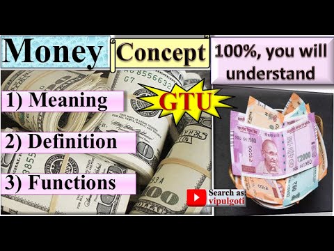 Meaning of money, PEM-7, Functions of money, Definition of money, #gtu #Money